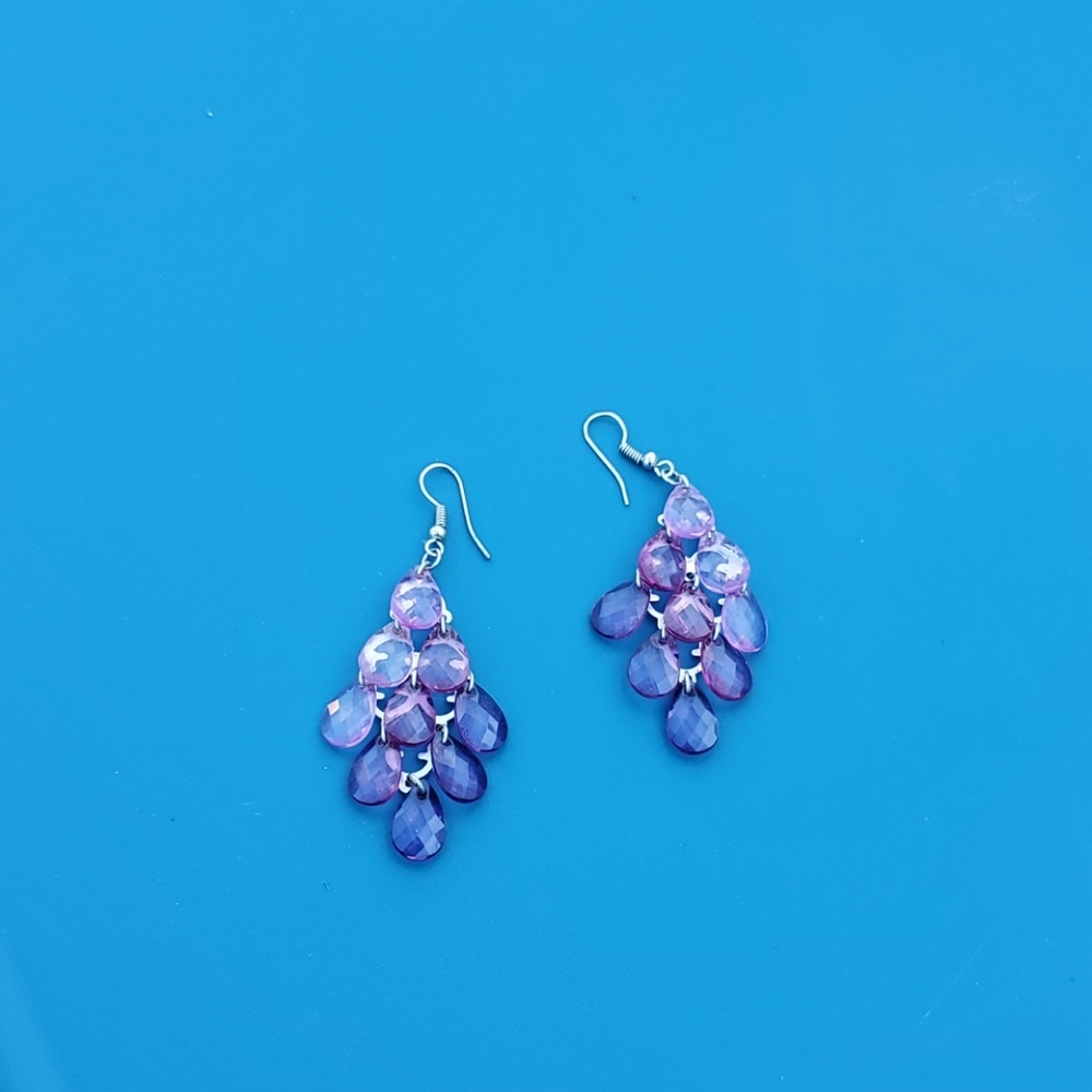 Purple earrings